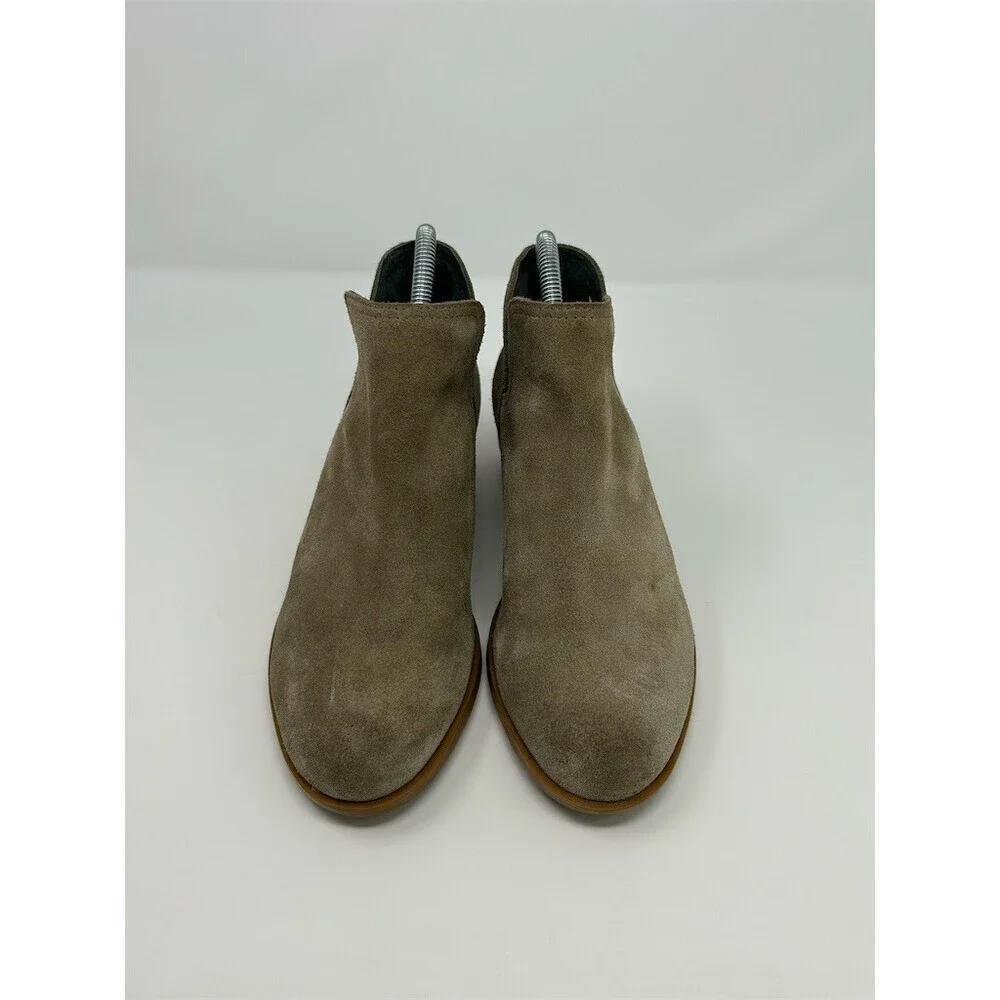 SOREL Lolla II Cut Out Ankle Booties Womens Beige Slip-On Lug Sole Size 7
